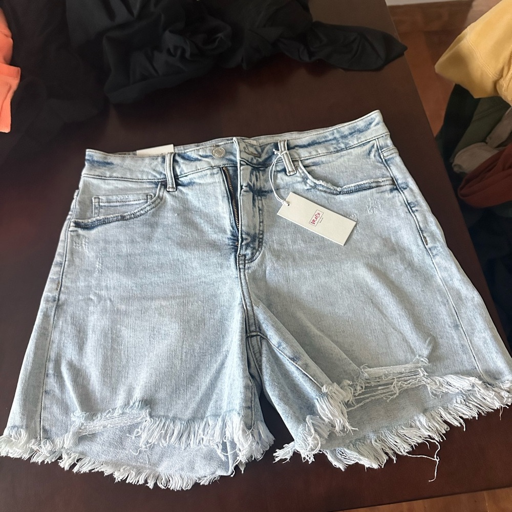 You’re my lover tummy control Light Blue Denim Women's Shorts